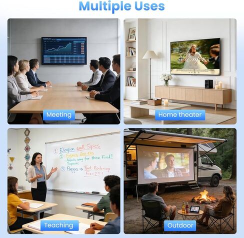 Rocketek Type C Wireless HDMI Transmitter and Receiver, Plug&Play, Ultra 4K Decode Input 1080P@60Hz Output, 50M 5G+2.4G and Audio for iPhone 17/16/15/iPad/Tablet/Laptop/PC to Monitor/Projector/TV Box in Kuwait