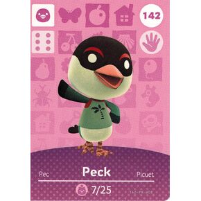 Nintendo Animal Crossing Happy Home Designer Amiibo Card Peck 142/200 USA Version in Kuwait