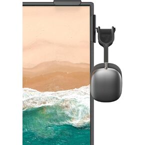 حامل سماعة رأس للشاشة، حامل سماعة رأس بلاستيكي، حامل سماعة رأس مناسب لأجهزة AirPods Max وSony وBose وBeats والمزيد (أسود) in Kuwait