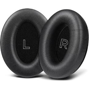 وسائد أذن بديلة من جلد الخراف SOULWIT لسماعات Bose A30 للطيران، وسائد أذن مع رغوة عازلة للضوضاء عالية الكثافة - أسود in Kuwait