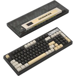 YUNZII Keynovo IF98 98 Key 96% 1800 Hot Swappable Gasket Mechanical Gaming Keyboard with Double Shot PBT Keycaps, RGB Backlight for Mac & Win (Custom Linear Switch, Black) in Kuwait