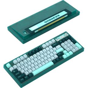 YUNZII Keynovo IF98 98 Key 96% 1800 Hot Swappable Gasket Mechanical Gaming Keyboard with Double Shot PBT Keycaps, RGB Backlight for Mac & Win (Custom Linear Switch, Green) in Kuwait