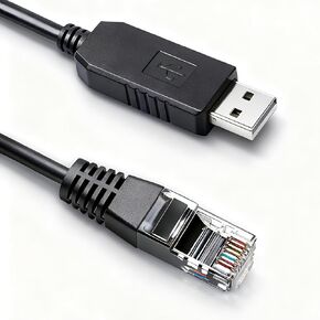 كابل تحكم يدوي PL2303 USB إلى RJ45 8P8C لجهاز Skywatcher HEQ5 HEQ5 Pro EQ5 Pro EQ6-R EQ6-R Pro AZ-EQ6 GT Mount to PC أو Asiair EQMOD EQDir، 1.8 متر/5.9 قدم (أسود) in Kuwait
