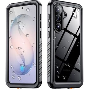 SPIDERCASE Designed for Samsung Galaxy S26 Case Waterproof,Built-in Screen & Camera Lens Protector[IP68 Underwater] [Military Grade Shockproof] Full Body Protection Phone Case,Black/Clear in Saudi Arabia