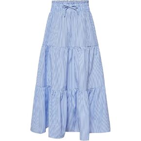 Floerns Girls Boho Floral Print High Waist Flare Hem Summer Long Skirt in Saudi Arabia