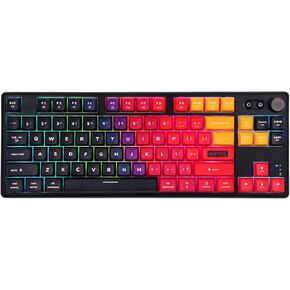 EPOMAKER CIDOO ABM084 TKL Hot Swap RGB 2.4Ghz/Bluetooth 5.0/Wired Mechanical Knob Keyboard NKRO with Poron Foam, 3000mAh Battery, Dye Subbed PBT Keycaps for E-Sport Win/Mac(ABM084 TTC Siver Switch) in Kuwait