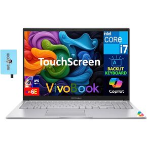 ASUS Vivobook 15 Business Laptop, 15.6" Touchscreen IPS FHD (1920x1080) Display (Intel Core 7 150U (Beats i7-1355U), 16GB RAM, 1TB SSD, BT 5.1, HD Webcam, WiFi 6, Win 11 Pro) w/Dockztorm USB Hub in Kuwait