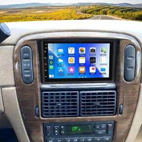 ستيريو سيارة 4+64 جيجا لسيارة Ford Explorer 1998-2005 مع Carplay Android Auto ترقية مستقبل صوت السيارة دعم 7 بوصة شاشة تعمل باللمس GPS بلوتوث WiFi FM/RDS راديو Navi SWC مرآة رابط كاميرا احتياطية ميكروفون in Kuwait
