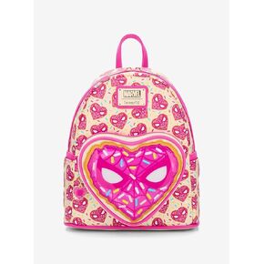 Loungefly Marvel Spider-Man Sprinkle Donut Mask Mini Backpack - BoxLunch Exclusive PINK NONE in Kuwait