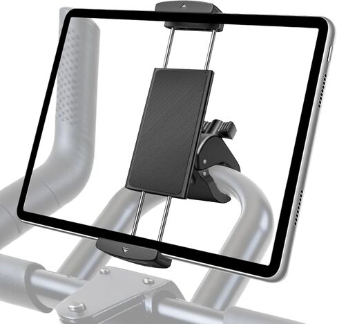 EEEKit Exercise Bike Tablet Holder, Spin Bike Tablet Holder Mount, 360° Adjustable Handlebar Stand, Compatible with IPad, and 4-13Inch Devices, for Stationary Bicycle, Treadmill, Microphone Stand in Kuwait