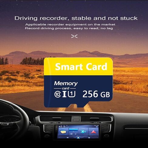 بطاقة ذاكرة 256 جيجا بايت بطاقة TF صغيرة بطاقة ذكية فائقة السرعة لهواتف Android وكاميرا الحركة والأجهزة اللوحية مساحة تخزين موسعة in Kuwait