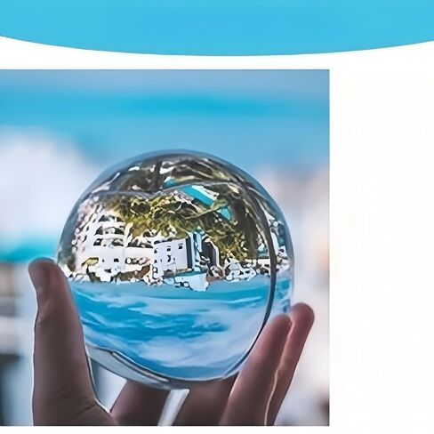 Clear K9 Crystal Ball for Photography & Home Decor–High-Transparency Glass Sphere with 360°Polished Finish–Professional Lens Ball for Creative Photo Meditation Feng Shui & Magic Props in Kuwait