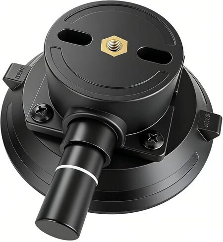Camera Suction Cup Mount Base Car Suction Cup Tripod Sucker Mount Vacuum Suction Cup Mount Camera Holder Stabilizer Glass Sucker for Action Camera/Phone Car/Windshield (4.5inch G1/4 Thread) in Saudi Arabia