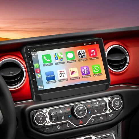 Car Radio for Jeep Wrangler JL 2018-2021 & Gladiator JT 2020-2021, 6+128GB Android 15 Car Stereo Support Wireless Carplay & Android Auto Bluetooth Voice Control/DSP/EQ/FM WiFi Backup Camera in Saudi Arabia