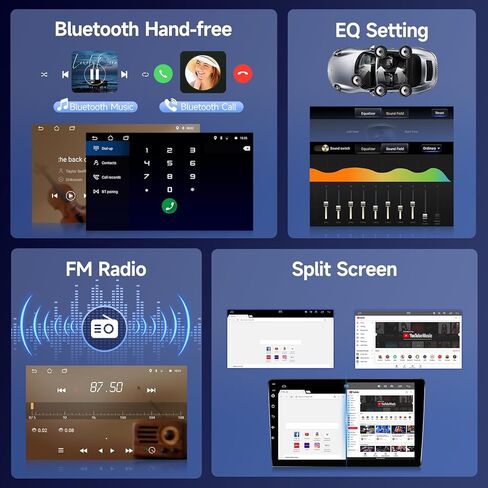 Naifay 4G+64G Android 13 Car Radio for Honda Civic 2006 2007 2008 2009 2010 2011, 9 inch IPS Touch Screen for Honda Civic CarPlay/Android Auto/Bluetooth/GPS/WiFi/Mirrorlink/Camera in Kuwait