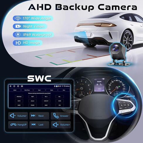 [Android 15.0/4G+64G] راديو سيارة بشاشة لمس IPS 6.86 بوصة لسيارة Dodge RAM 2002-2006/Jeep Grand Cherokee 1999-2004/لسيارة Jeep Wrangler 2003-2006 مع Carplay اللاسلكي وAndroid Auto in Kuwait