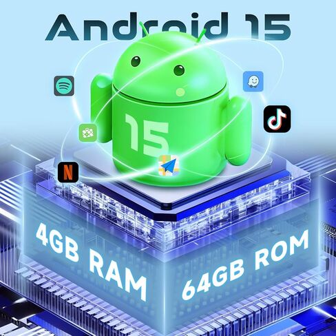 [Android 15.0/4G+64G] راديو سيارة بشاشة لمس IPS 6.86 بوصة لسيارة Dodge RAM 2002-2006/Jeep Grand Cherokee 1999-2004/لسيارة Jeep Wrangler 2003-2006 مع Carplay اللاسلكي وAndroid Auto in Kuwait