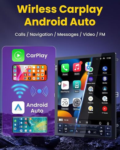 ستيريو سيارة صوت عالي الدقة لسيارة Ford Explorer لعام 2011-2019 - مع شاشة 12.1 بوصة Android 8+128G Wireless CarPlay Android Auto - RDS نظام ملاحة صوتي محسّن بنظام تحديد المواقع العالمي (GPS) 5GWiFi in Kuwait