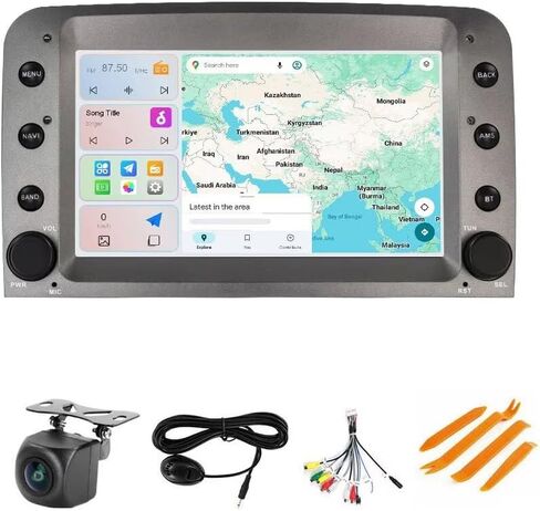 Radio for Alfa Romeo 147 GT 2005-2014 (6GB RAM 128GB ROM), Biorunn 7 Inch 8-Core Android Stereo Head Unit, Wireless Car-Play Android Auto, GPS Blue-Tooth FM RDS DSP 50+ UIs in Kuwait