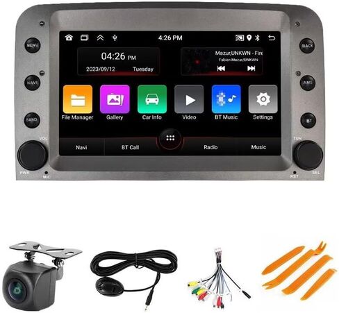 Radio for Alfa Romeo 147 GT 2005-2014 (6GB RAM 128GB ROM), Biorunn 7 Inch 8-Core Android Stereo Head Unit, Wireless Car-Play Android Auto, GPS Blue-Tooth FM RDS DSP 50+ UIs in Saudi Arabia