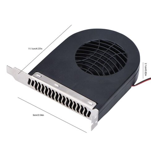 مروحة تبريد وحدة المعالجة المركزية الداخلية PCI Slot Blower 4-Pin 12V - مروحة تبريد عالية التدفق لحالة الكمبيوتر وبطاقة الفيديو، 2500 دورة في الدقيقة 28CFM تصميم منخفض الضوضاء in Kuwait