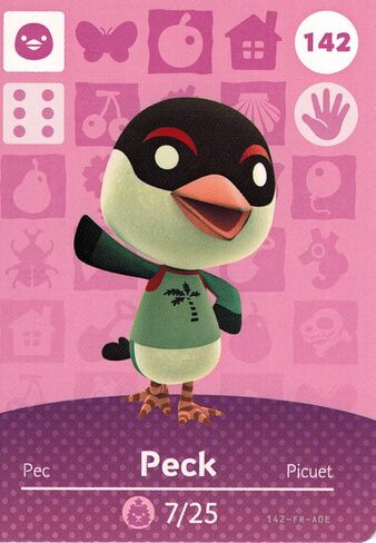 Nintendo Animal Crossing Happy Home Designer Amiibo Card Peck 142/200 USA Version in Kuwait