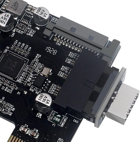 محول Usb3.0 19pin إلى النوع E، رأس عمودي 90 درجة للوحة الأمامية، ملحقات الكمبيوتر المكتبي in Kuwait