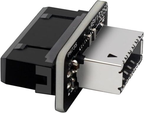 محول Usb3.0 19pin إلى النوع E، رأس عمودي 90 درجة للوحة الأمامية، ملحقات الكمبيوتر المكتبي in Kuwait