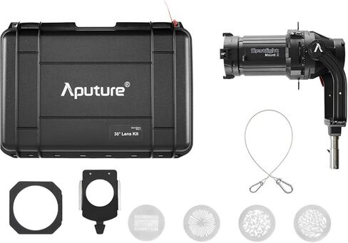مجموعة عدسات Aputure Spotlight Mount II 36° معدّل عدسة إسقاط بيضاوية متوافقة مع Storm 400x 700x Amaran Halo 600x و300x 200x وRay 360c 660c Bowens Mount LED Light أقل من 800 وات in Kuwait
