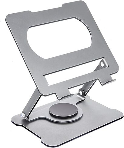 Adjustable Laptop Stand with 360 Rotating Base, Computer Stand for Laptop Ergonimic Foldable Laptop Riser for Desk Compatible with MacBook Pro/Air Notebook up to 17 Inches,Grey in Kuwait