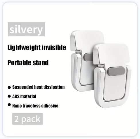 Portable Invisible Foldable Laptop Stand Ergonomic ABS Laptop Holder for 10 to 18 Inch Laptops Tablets and Phones, Compact Desktop Cooling Support Stand for Office Home Travel Use in Kuwait
