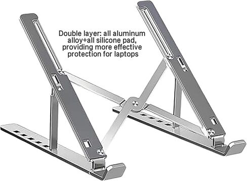 Laptop Stand for Lenovo ThinkPad Z Z13 Gen 1 Type 21D2 21D3 Laptop, Ergonomic 6-Levels Angles Adjustable Computer Stand, All Aluminum Laptop Stand Compatible in Kuwait