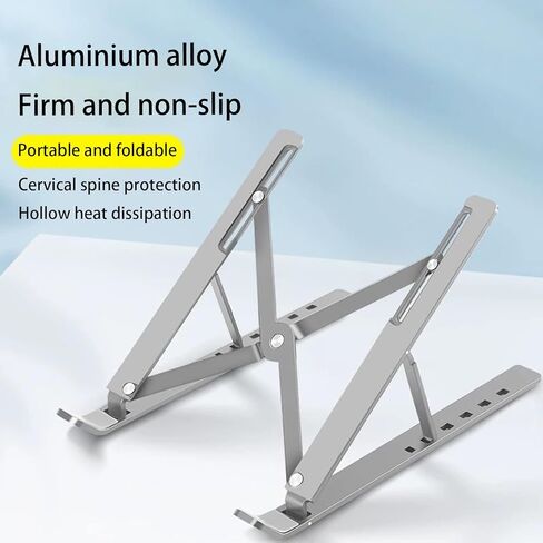 Laptop Stand for Lenovo ThinkPad Z Z13 Gen 1 Type 21D2 21D3 Laptop, Ergonomic 6-Levels Angles Adjustable Computer Stand, All Aluminum Laptop Stand Compatible in Kuwait
