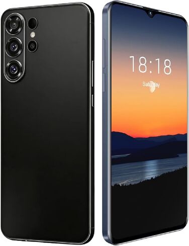 Foxion Android Smartphone, 6.56 Inch 90Hz Display, 8GB RAM 64GB Storage, 4000mAh Battery, Octa-Core, Face ID, 4G Dual SIM, Unlocked (Purple) in Kuwait