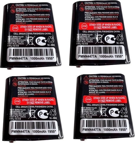 PMNN4477AR PMNN4477A 3.6 فولت 1000 مللي أمبير Ni-MH حزمة بطارية متوافقة مع Motorola Talkabout T200 T400 T500 T600 T800 T62 T82 T92 T260 T460 T480 أجهزة اتصال لاسلكية (4 عبوات) in Kuwait