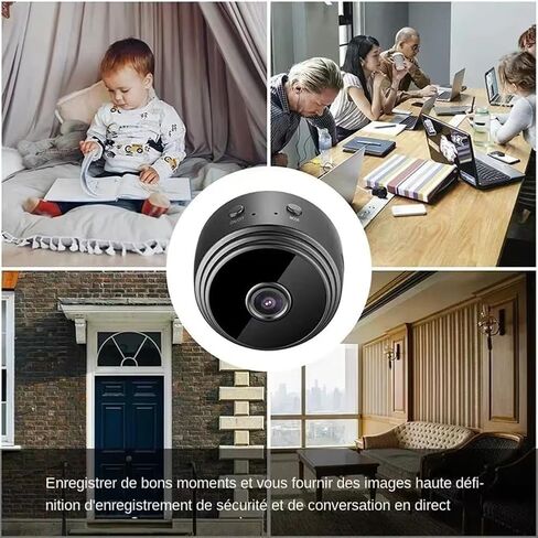 A9 Mini Wireless Surveillance Camera 1080p WiFi Security Monitoring Remote Monitor, Camera, Smart Home in Kuwait