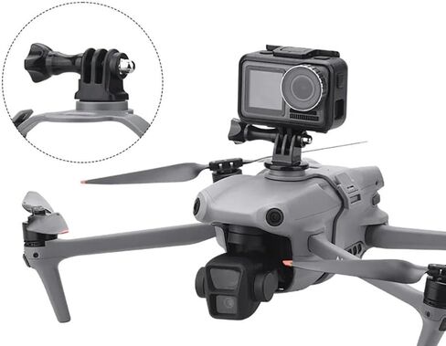 حامل تمديد علوي لـ DJI Air 3/Air 3S Drone محول حامل لـ Gopro 11/10/X3 ملحقات دعائم تثبيت كاميرا الحركة in Kuwait