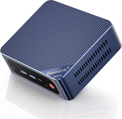 Beelink Mini PC, MINI S13 Intel Twin Lake N150 (Upgraded N100, 4C/4T), Mini Computer 16GB DDR4 RAM 500GB M.2 SATA SSD, Desktop PC Dual HDMI 4K UHD/RJ45 Ethernet/WiFi6/BT5.2/W11 Home/HTPC in Kuwait