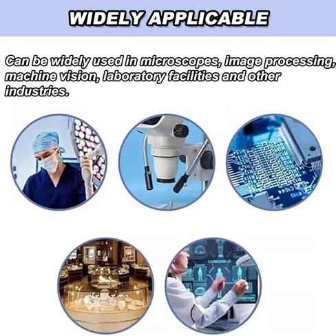 Fiber Optic Microscope Illuminator, with Dual Gooseneck LEDs, 500mm Flexible Light Tube, 6000K Cool Light, Adjustable Aperture for Stereo Zoom Microscopes, Lab Imaging in Kuwait
