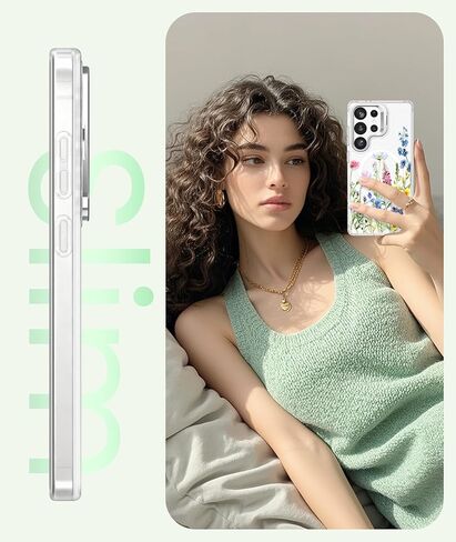جراب Dretal مغناطيسي لهاتف Samsung Galaxy S26 Ultra زهري، واقي شاشة، حامل حلقة عدسة مدمج، غطاء نمط زهرة مغناطيسي شفاف غير لامع مقاوم للصدمات للنساء والفتيات، Galaxy S26 Ultra (زهور) in Kuwait