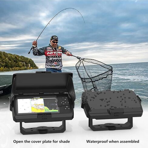 Sun Visor Cover for Garmin Striker Vivid 7cv/7sv & Garmin Striker 7cv/7sv Fish Finder, ABS Protective Screen Glare Shield, Foldable Weather & Sun Protection Shade Cover in Kuwait