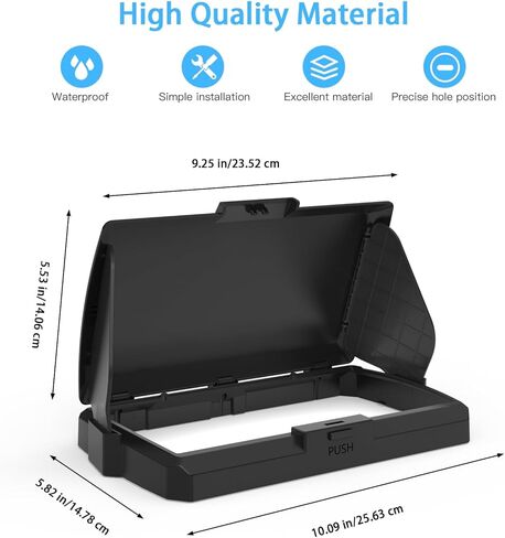 Sun Visor Cover for Garmin Striker Vivid 7cv/7sv & Garmin Striker 7cv/7sv Fish Finder, ABS Protective Screen Glare Shield, Foldable Weather & Sun Protection Shade Cover in Kuwait