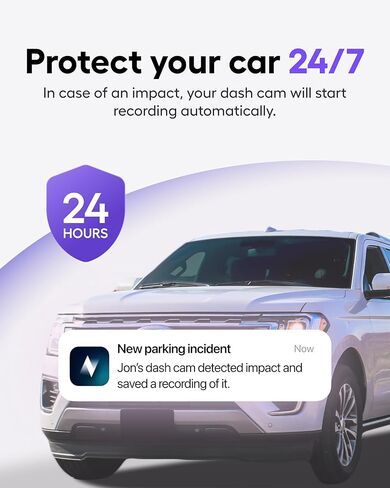 Nexar Rear Dash Cam - يمكن استخدامها فقط عند تجميعها مع Nexar Beam2 Mini أو Beam2 - كاميرا Dash للتخزين السحابي عالية الدقة وغير محدودة للسيارات - تتضمن بطاقة SD سعة 32 جيجابايت in Kuwait