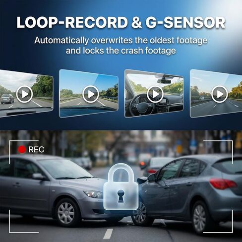4K Dash Cam for Ford F150/F250 2021-2025 Raptor Lariat Limited King Ranch, OEM Style Front Camera 64GB SD Night Vision Loop Recording G-Sensor App Playback in Kuwait