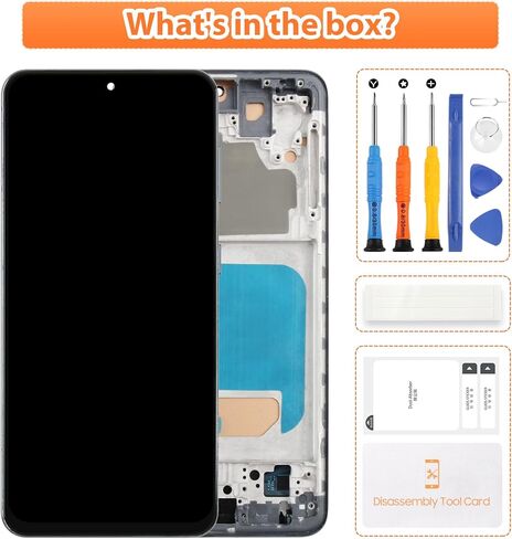 شاشة غير أصلية لهاتف Samsung Galaxy S21 5G بديلة لشاشة Samsung G991 LCD SM-G991B، SM-G991U أجزاء إصلاح مجموعة التحويل الرقمي التي تعمل باللمس مع إطار (أسود بدون وظيفة بصمة الإصبع) in Kuwait