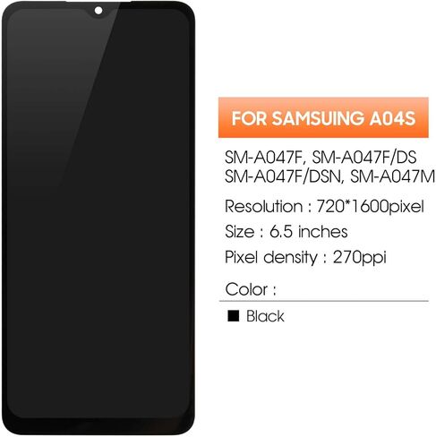 for Samsung Galaxy A04S Screen Replacement for Display Samsung A04S LCD SM-A047M/DS SM-A047F/DS Screen Replacement Digitizer Touch Assembly Repair Parts in Kuwait