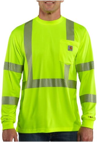 Carhartt Men's High Visibility Force Long Sleeve Class 3 Tee in Saudi Arabia