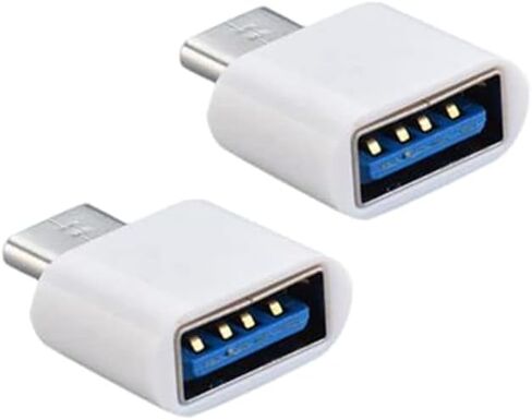 محول صغير للكمبيوتر اللوحي، مقسم للهاتف المحمول من النوع C، مقسم USB C ومحول شحن، ملحقات الهاتف الخلوي، محمول خفيف الوزن، Micro USB أنثى إلى نوع C ذكر من النوع C، أبيض in Kuwait
