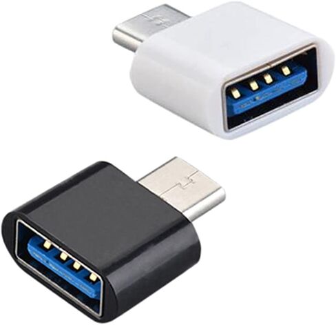 محول صغير للكمبيوتر اللوحي، مقسم للهاتف المحمول من النوع C، مقسم USB C ومحول شحن، ملحقات الهاتف الخلوي، محمول خفيف الوزن، Micro USB أنثى إلى نوع C ذكر من النوع C، أبيض in Kuwait