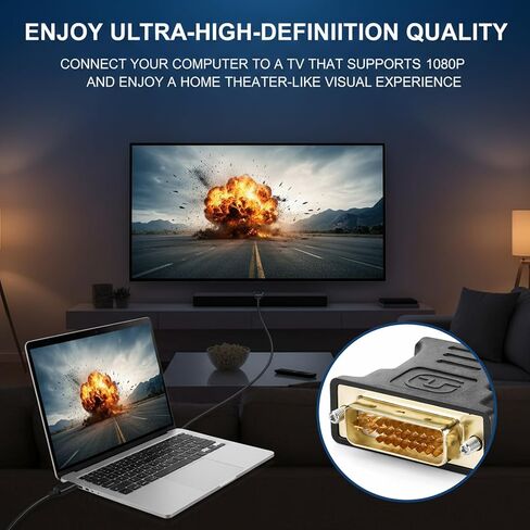 2 قطعة محول DVI إلى VGA، DVI ذكر إلى VGA أنثى عالي السرعة DVI-I24+5 محول منافذ 24+1 Pin VGAto DVICable لـ DVD HDTV Plasma وجهاز العرض in Kuwait